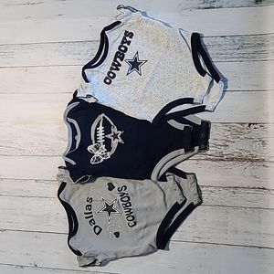 Dallas Cowboys Girls Onesies